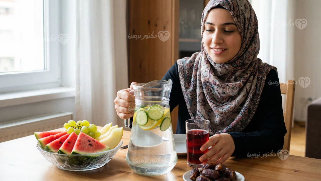 ترطيب الجسم في رمضان وأهمية تعويض السوائل أثناء الصيام