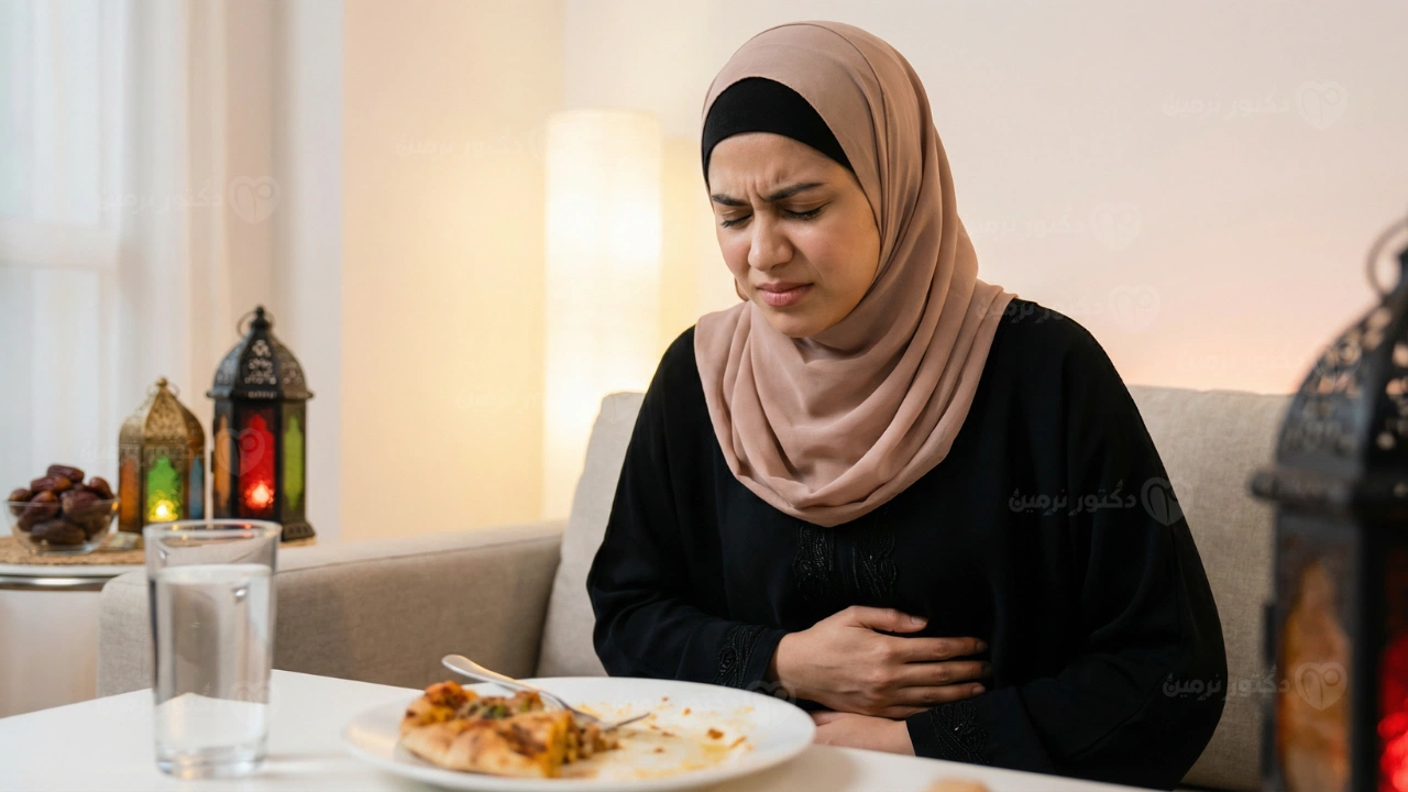 عسر الهضم في رمضان وأسبابه الشائعة بعد الإفطار والسحور