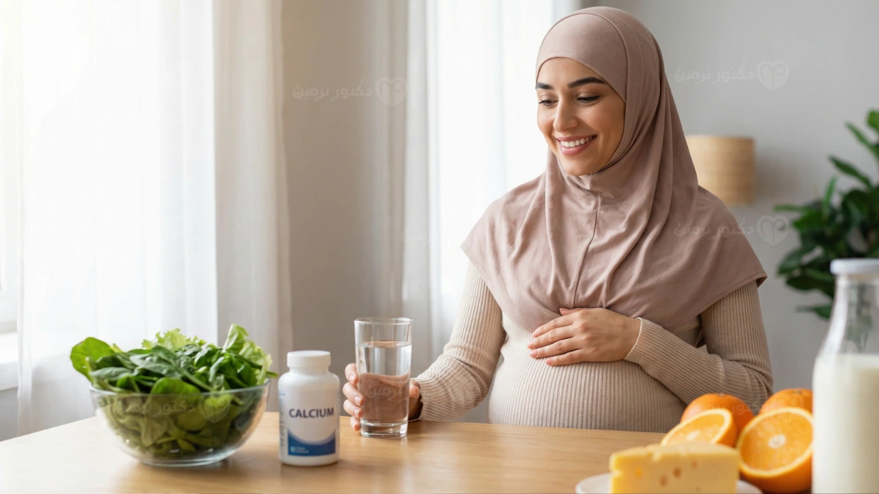 مكملات الكالسيوم للحامل وأهميتها لصحة العظام والجنين