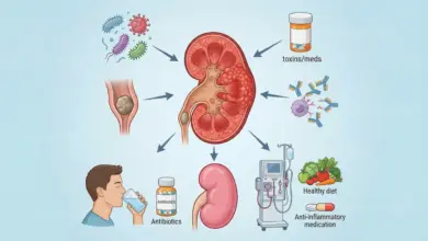 أسباب التهاب الكلى وطرق علاجه وأهم العوامل المؤدية للإصابة بالتهاب الكلى