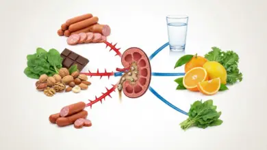 العلاقة بين حصوات الكلى والأطعمة وتأثير النظام الغذائي على تكوين الحصوات