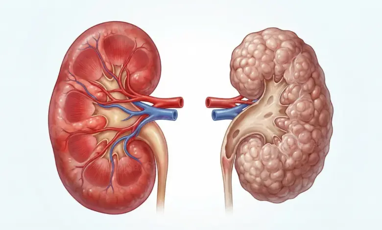 الفرق بين التهاب الكلى الحاد والمزمن وأهم الفروقات بين الحالتين