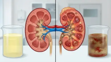 الكلى والبول: ما هو طبيعي وما هو مرضي؟ وأهم الفروقات بين الحالة الطبيعية والمرضية