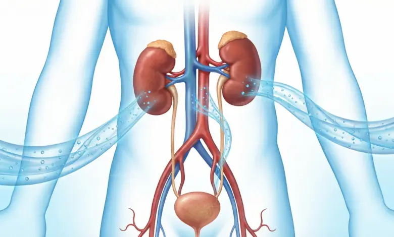 دور الكلى في توازن الجسم والماء وأهم وظائفها في تنظيم السوائل